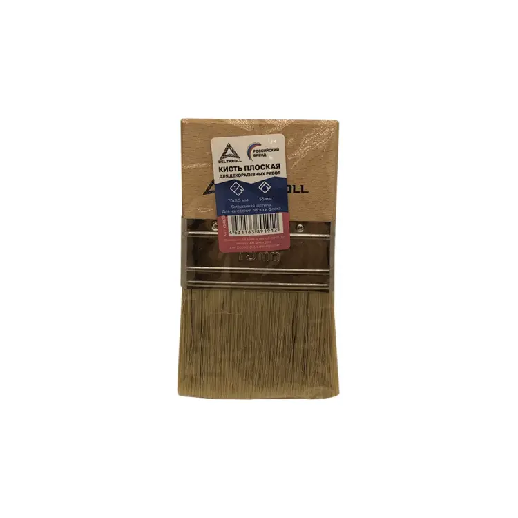Кисть плоская для декоративных работ DeltaRoll 134070