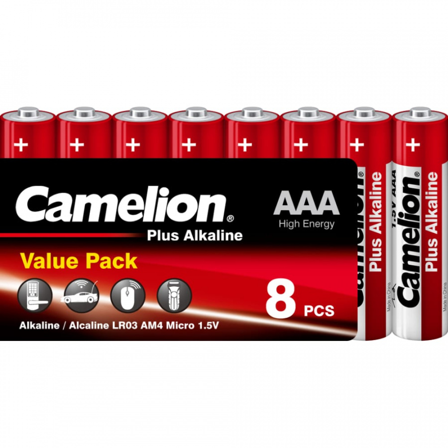 Батарейка Camelion Plus Alkaline LR03 SP8 1.5В