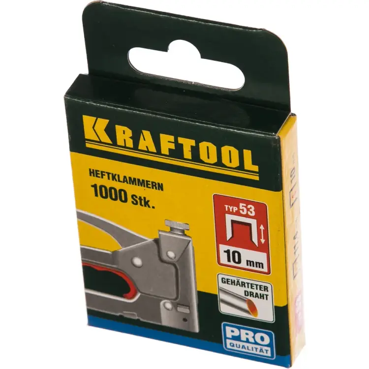Скобы KRAFTOOL EXPERT тип 53 10 мм (1000 шт.) 31670-10