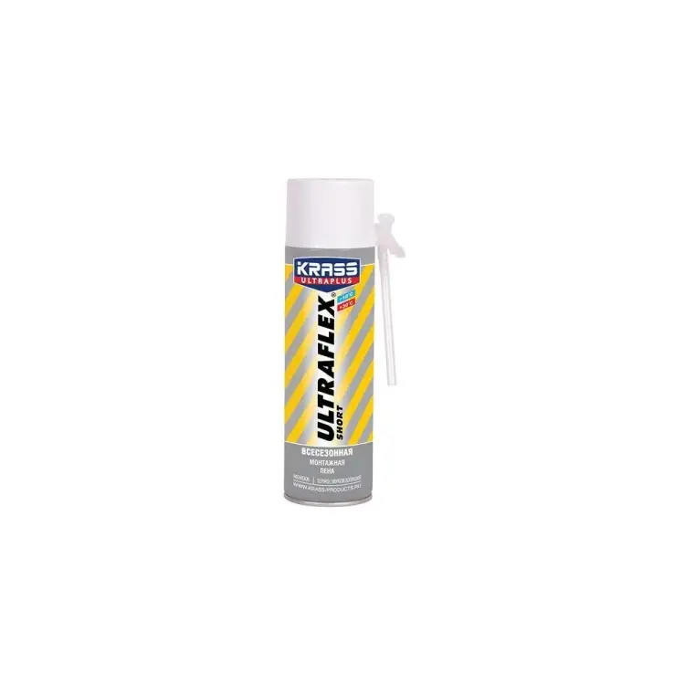 Всесезонная монтажная пена KRASS ULTRAFLEX Short Лк-00004165 Всесезонная монтажная пена KRASS ULTRAFLEX Short Лк-00004165