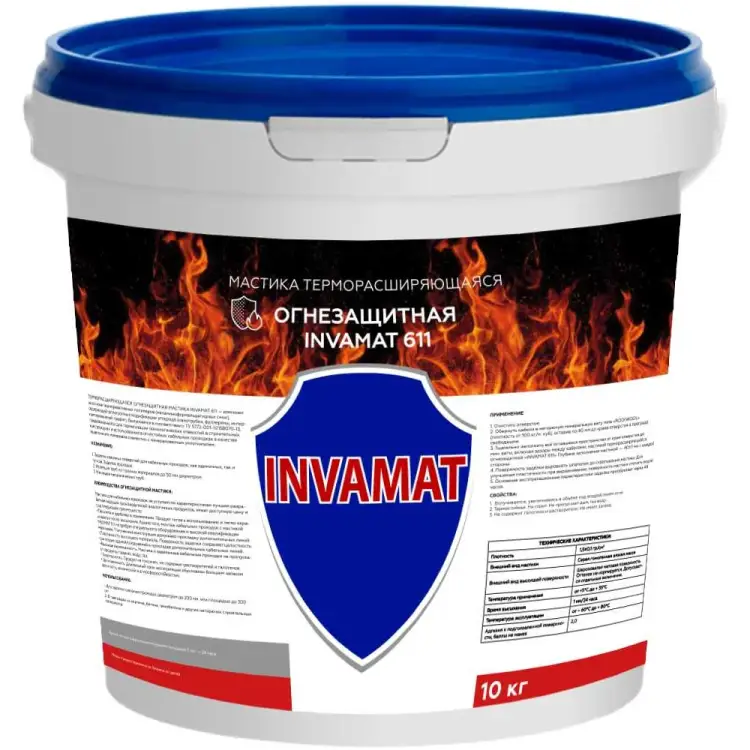 Терморасширяющаяся огнестойкая мастика INVAMAT 611 1019