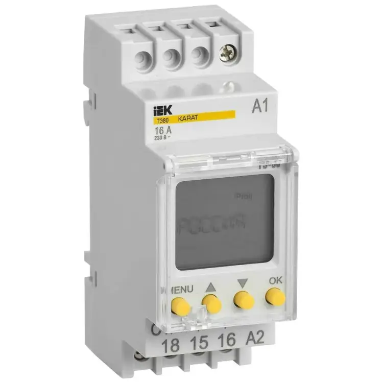 Цифровой таймер на DIN-рейку IEK ТЭ80 KARAT MTA10-16-080