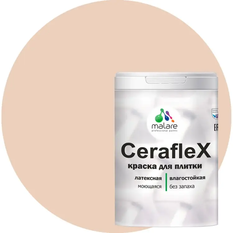 Латексная краска для кафельной и керамической плитки MALARE Ceraflex 2036773878025 Латексная краска для кафельной и керамической плитки MALARE Ceraflex 2036773878025