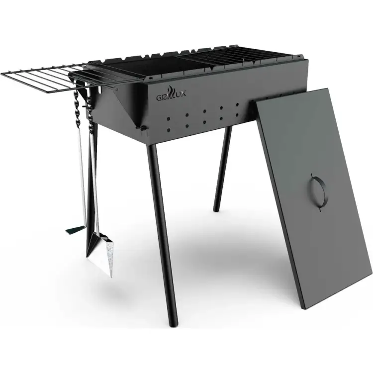 Стационарный мангал GRILLUX Praktika BLACK ВЗР1255БМ-01