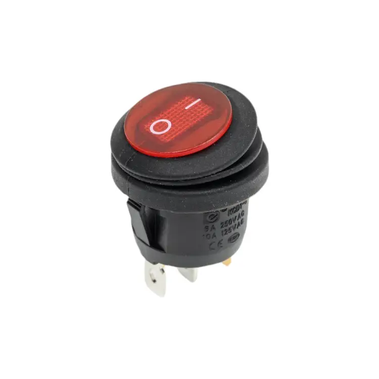 Клавишный круглый выключатель REXANT 36-2595