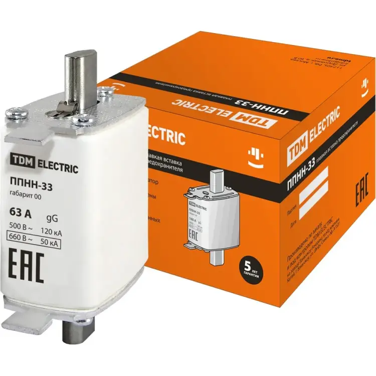 Плавкая вставка TDM ELECTRIC ППНН-33 SQ0713-0006