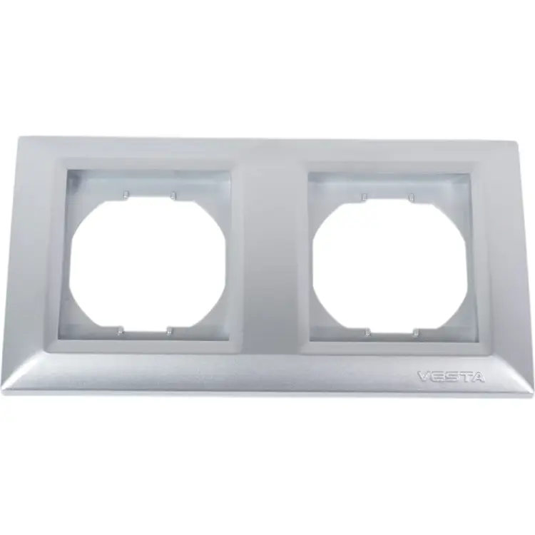 2-местная рамка Vesta Electric Roma Silver FRM050601SRM