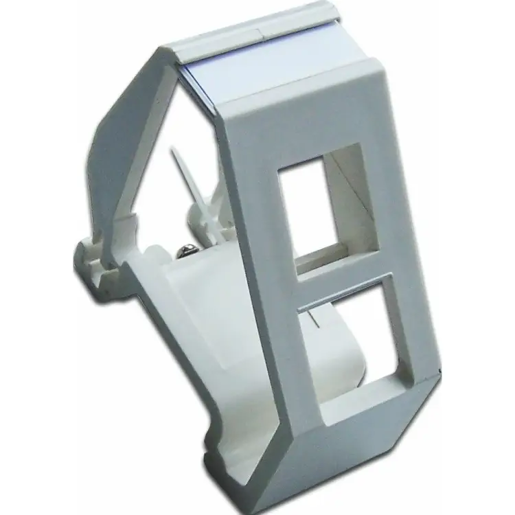 Рамка на DIN-рейку для установки модуля типа Keystone LANMASTER LAN-DRF-1OK-WH