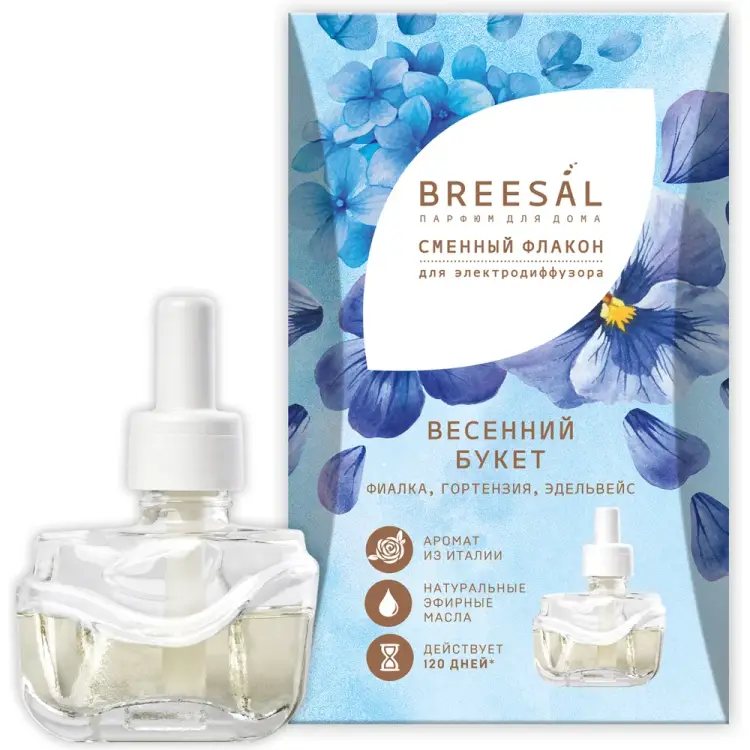 Сменный флакон для электрического диффузора Breesal весенний букет ELDF005