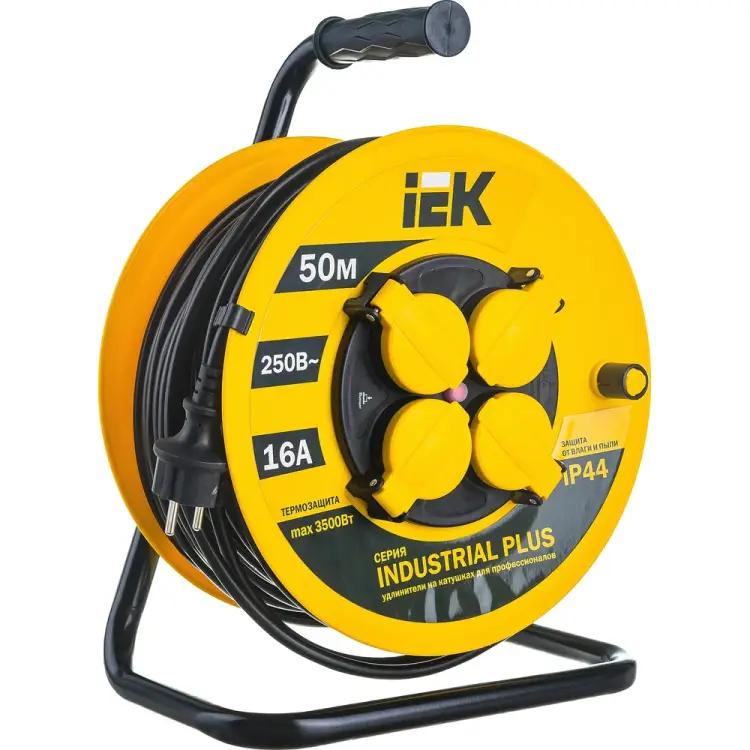 Удлинитель на катушке IEK WKP15-16-04-50-44 280615 Удлинитель на катушке IEK WKP15-16-04-50-44 280615