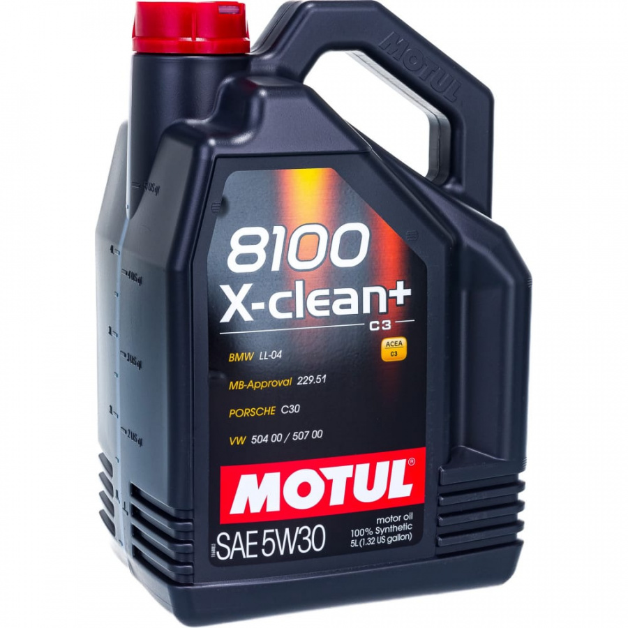 Синтетическое масло MOTUL 8100 X-clean+ SAE 5W30