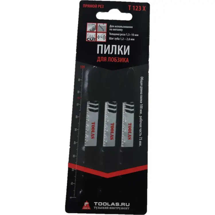 Пилка для лобзика TOOLAS T123X 3851 Пилка для лобзика TOOLAS T123X 3851