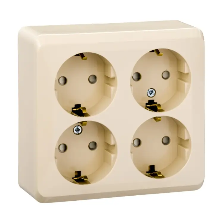 Четверная розетка Systeme Electric Этюд PA16-208K 293416