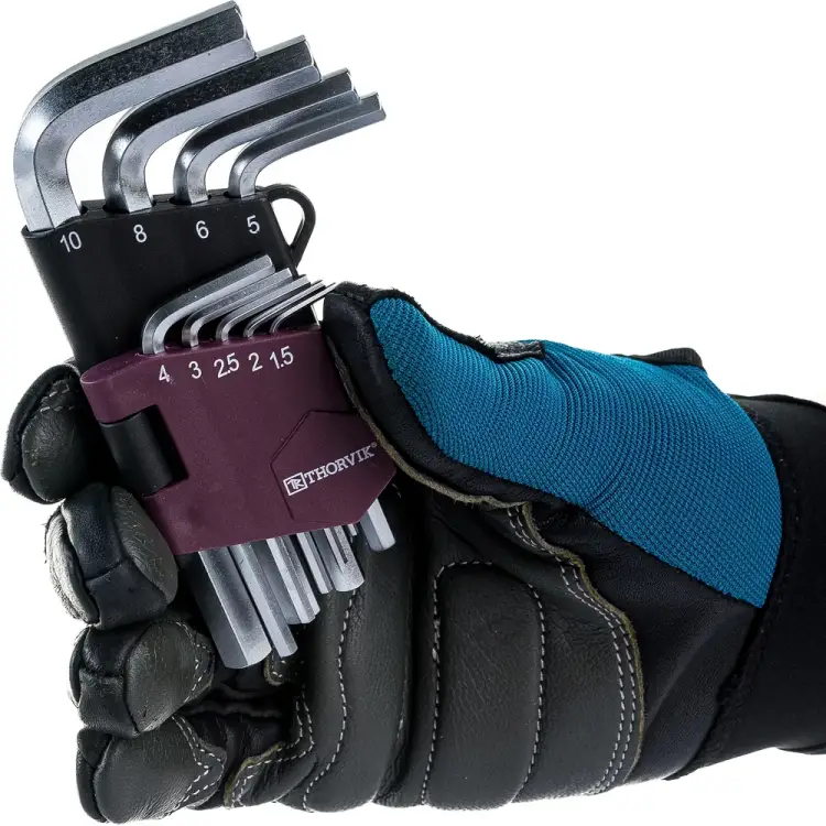 Набор торцевых шестигранных коротких ключей THORVIK HKS9S 53021 Набор торцевых шестигранных коротких ключей THORVIK HKS9S 53021