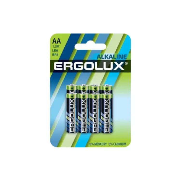 Батарейка Ergolux alkaline BL8 LR6 14815