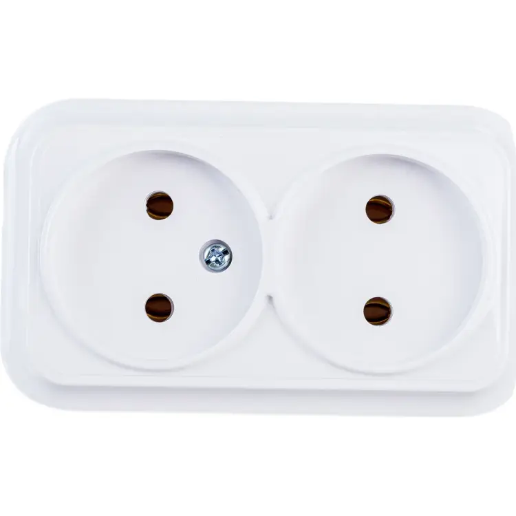 Двухместная розетка BYLECTRICA ВАРИАНТ РА16-0141