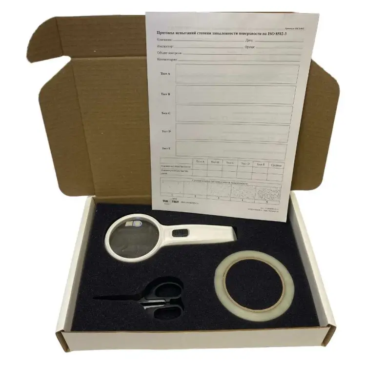Набор для оценки запыленности поверхности по ISO ООО ТЕХИНТЕСТ 8502-3 ОСЗ-8502