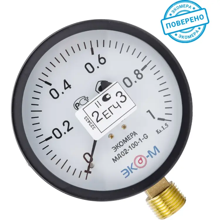 Манометр ЭКО-М МД02-100-G-1МПа-ЭИ