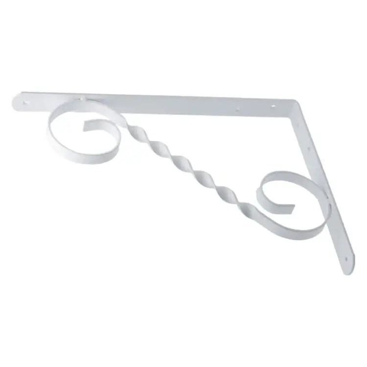 Фигурный кронштейн Дверной Страж 350x250 мод.3 белый ДС74415