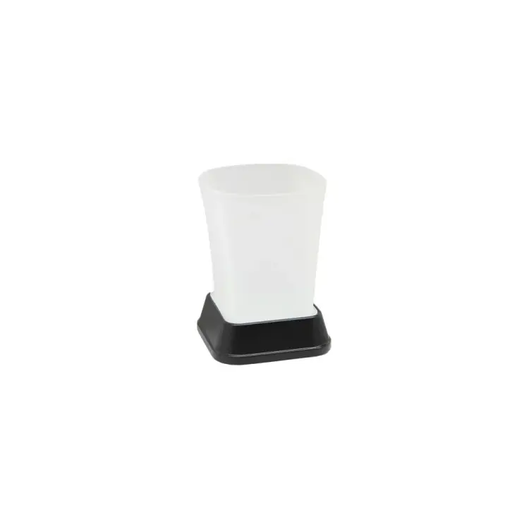Стакан для зубных щеток WasserKraft Amper K-5428BLACK K-5428B