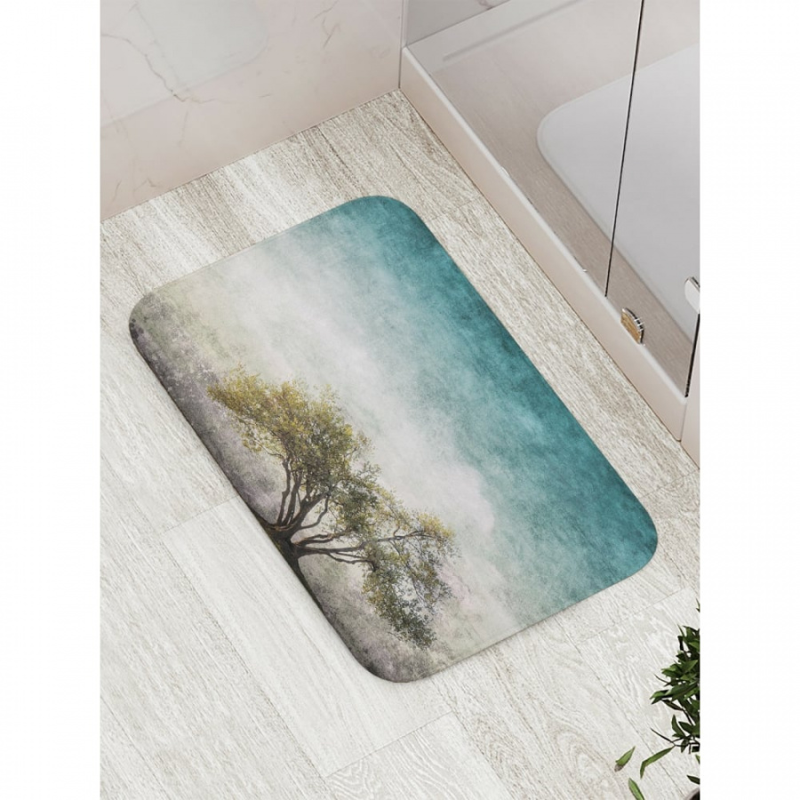 Противоскользящий коврик для ванной, сауны, бассейна JOYARTY Куст жасмина