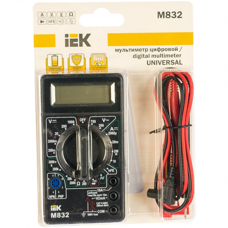 Цифровой мультиметр IEK Universal M832