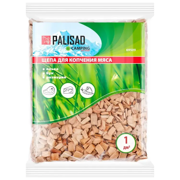 Щепа для копчения мяса PALISAD Camping 69509 Щепа для копчения мяса PALISAD Camping 69509
