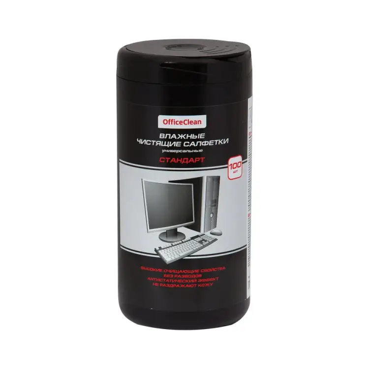 Универсальные чистящие влажные салфетки OfficeClean Стандарт 262496