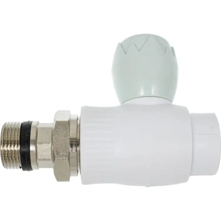 Прямой шаровый кран для радиатора Blue Ocean PPRF/PPR/SBVH-1(W)-25x3/4"