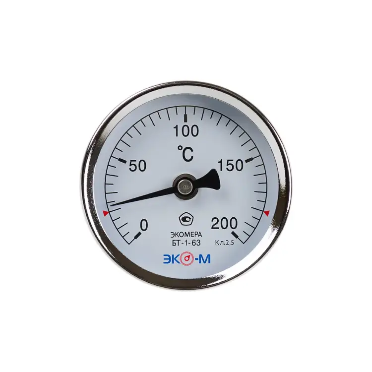 Биметаллический термометр ЭКО-М ЭКОМЕРА БТ-1-63-200С-L100