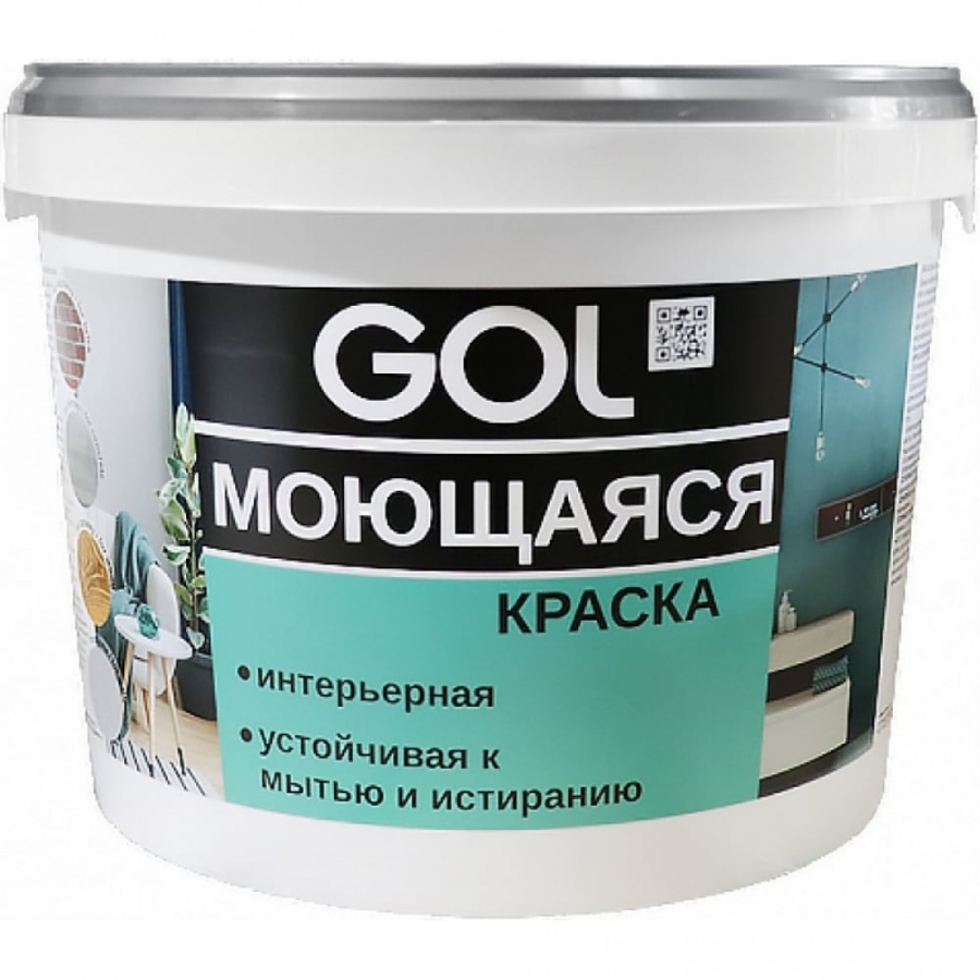 Акриловая моющаяся краска для стен Palizh GOL 153 ВД-АК-1180