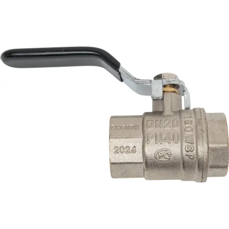 Латунный никилерованный шаровой кран для воды Millennium KVRFF3434