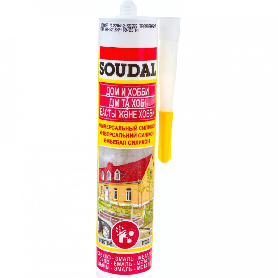 Универсальный силиконовый герметик Soudal 105905