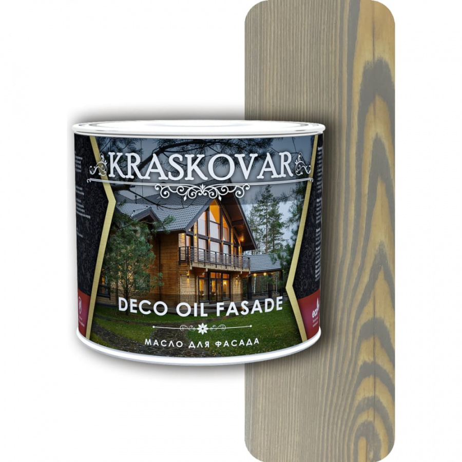 Масло для фасада Kraskovar туманный лес, 2.2 л