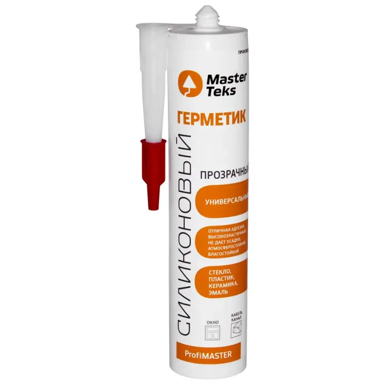 Универсальный силиконовый герметик MASTERTEKS PROFMASTER 53383