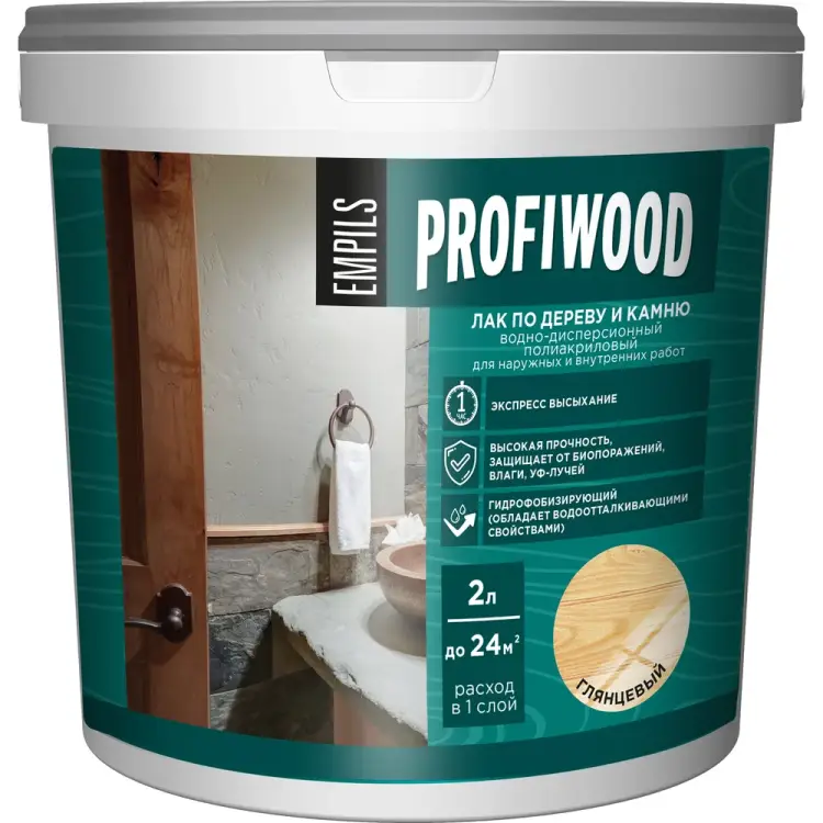 Лак по дереву и камню Profiwood 64975