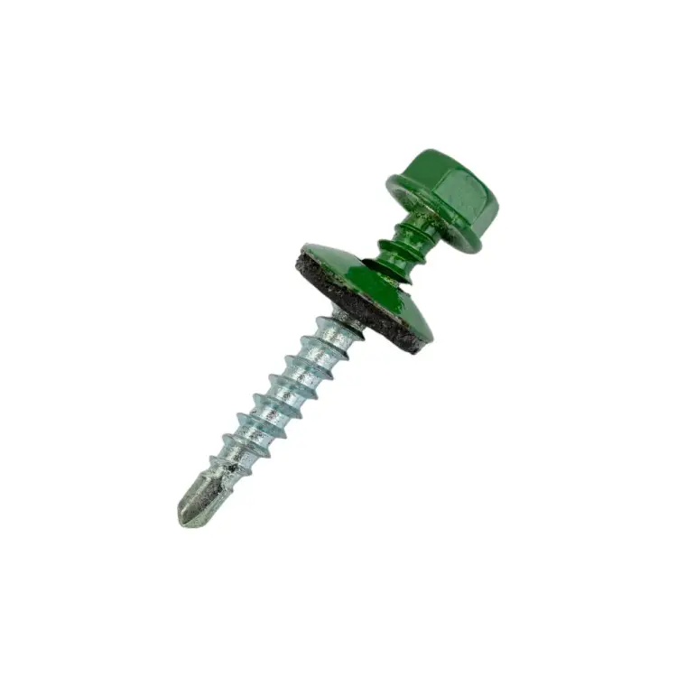 Кровельный саморез КРЕП-КОМП 4,8x35 RAL6002 зелёный 250 шт. ск356002кф