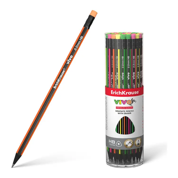 Трехгранный чернографитный карандаш ErichKrause VIVO 45623