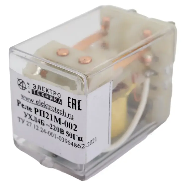 Промежуточное реле ООО МПО Электротехника РП21М-002 УХЛ4Б 220/50 20028510