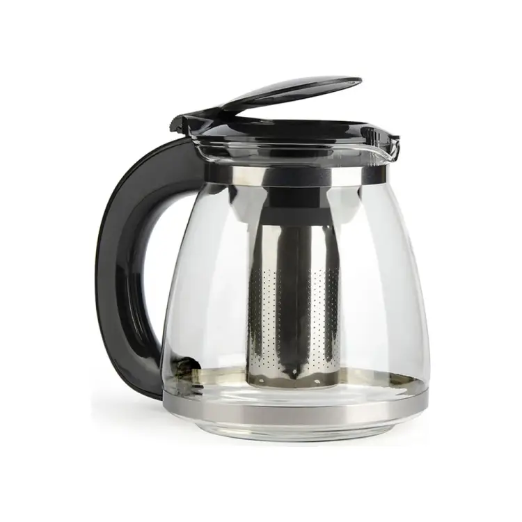 Стеклянный заварочный чайник BAROUGE BF-504/24 BF-504 1800 мл/черный/чайник Стеклянный заварочный чайник BAROUGE BF-504/24 BF-504 1800 мл/черный/чайник