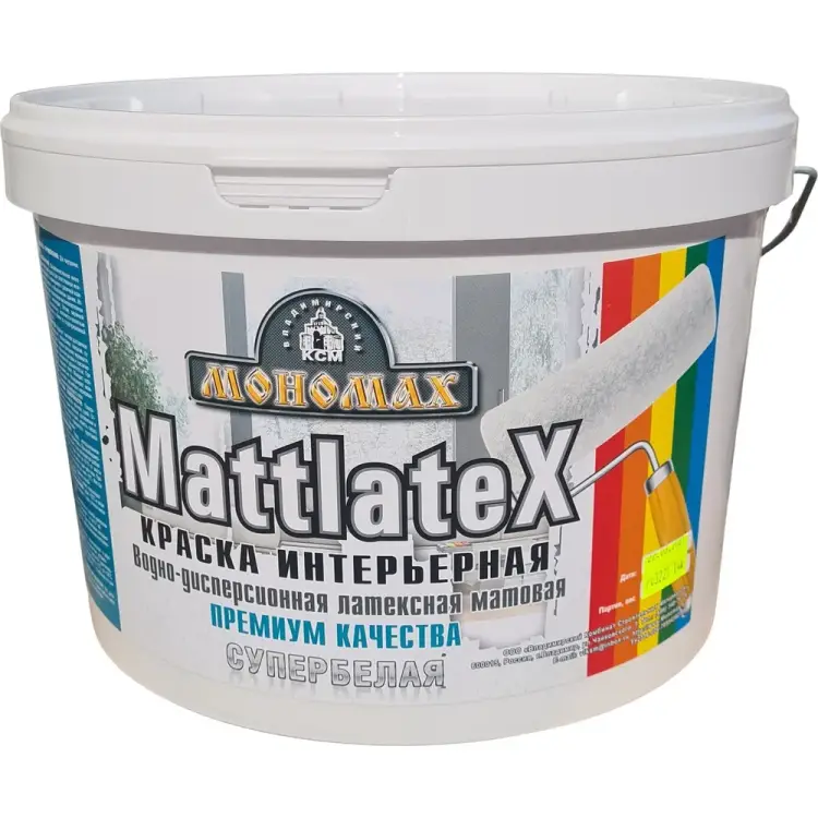 Интерьерная краска МОНОМАХ Mattlatex 3крмт14б Интерьерная краска МОНОМАХ Mattlatex 3крмт14б