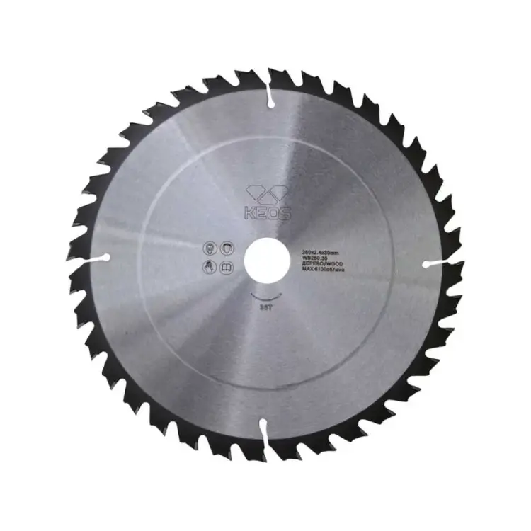 Пильный диск по дереву KEOS WB260.36