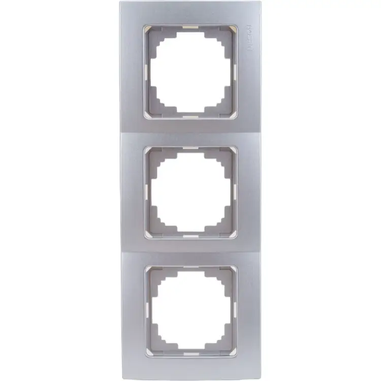 Трехместная рамка Nilson Touran metallic 24130093