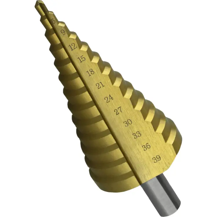 Ступенчатое сверло по металлу vertextools 4-39