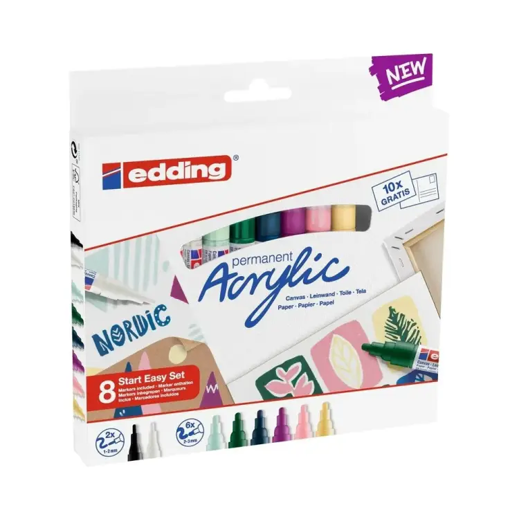 Набор акриловых маркеров EDDING Start Mini 1327899