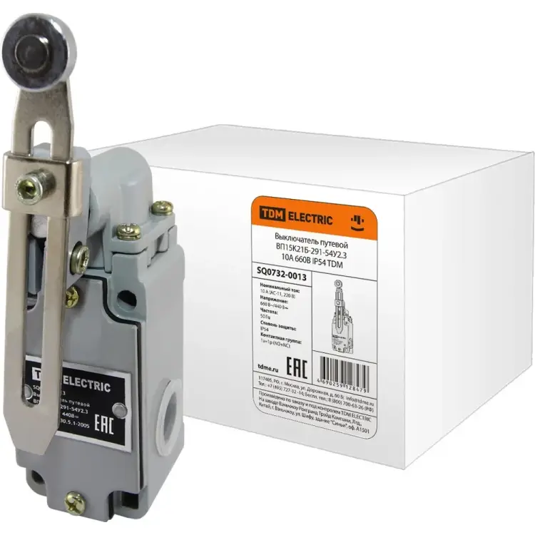 Путевой выключатель TDM ELECTRIC ВП15K21Б-291-54У2.3 SQ0732-0013