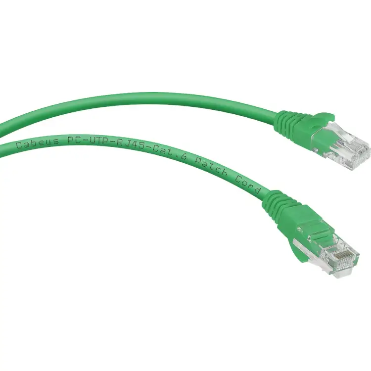 Неэкранированный патч-корд Cabeus PC-UTP-RJ45-Cat.6-2m-GN Неэкранированный патч-корд Cabeus PC-UTP-RJ45-Cat.6-2m-GN