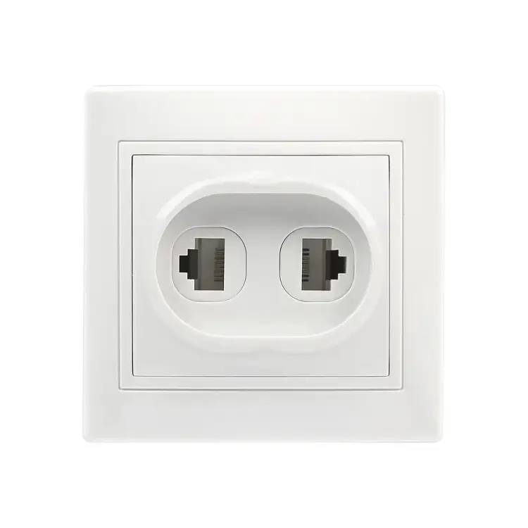 Компьютерная + телефонная розетка Smartbuy Венера SBE-01w-S1-RJPH