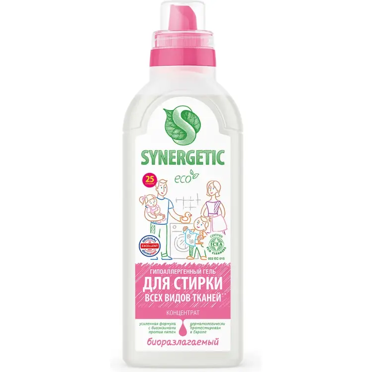 Универсальный гель для стирки SYNERGETIC 4607971450245 109758