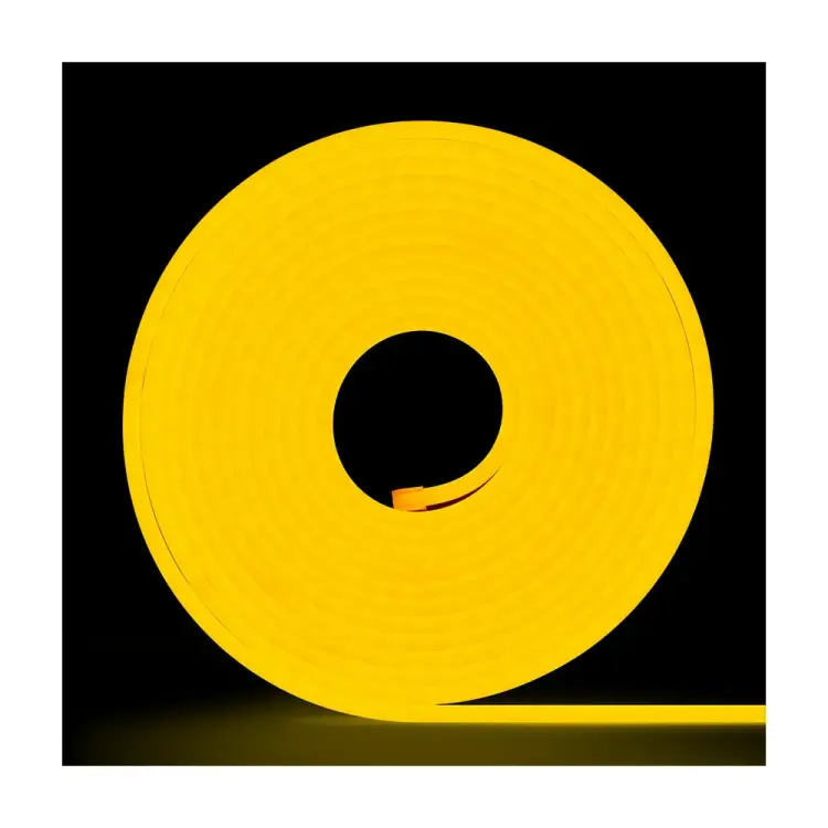 Неоновая светодиодная лента MAKSILED ML-NF-PR-6mm-L50-Golden Yellow